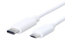 Networx Kabel USB-C auf Micro-USB, weiß, 1 Meter