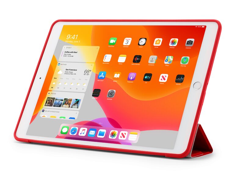 Pipetto Origami Case, Schutzhülle für iPad Air 10,5" (2019), rot
