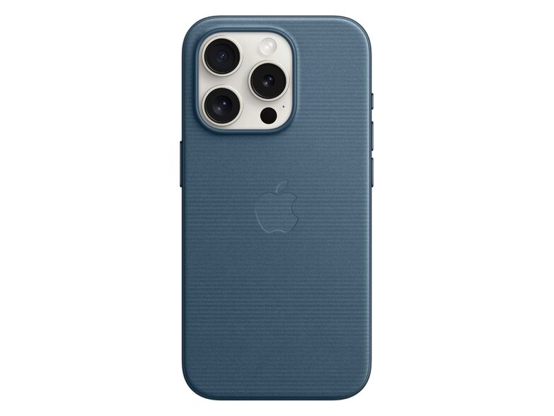 Apple iPhone Feingewebe Case mit MagSafe, für iPhone 15 Pro, pazifikblau