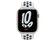 Apple Nike Sportarmband, für Apple Watch 45 mm, platinum/schwarz