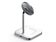 Satechi Aluminium 2-in-1 Magnetic Wireless Charging Stand, Qi-Ladestation, weiß