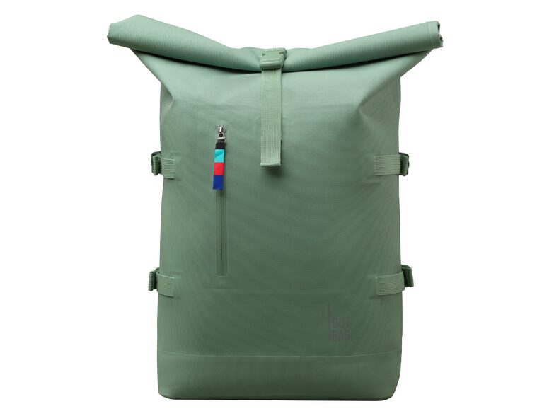 Got Bag Rolltop, Rucksack für MacBook 16", aus Ocean impact Kunsstoff, grün