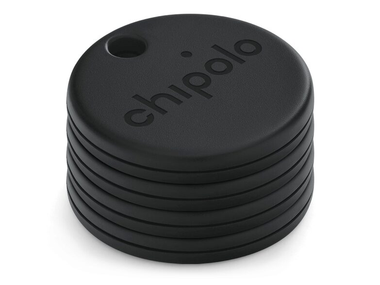 Chipolo ONE Spot, smarter Tracker 4er-Pack, Apple Find My, schwarz