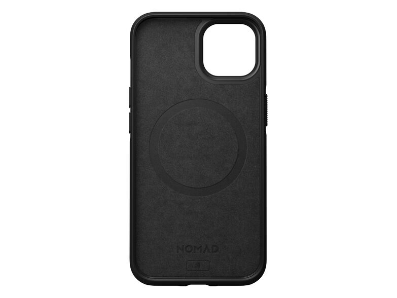 Nomad Modern Case, Leder-Schutzhülle für iPhone 13, mit MagSafe, schwarz