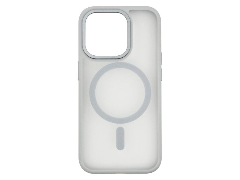 Networx Hybrid-Magnet-Case, Schutzhülle für Apple iPhone 15 Pro Max, grau