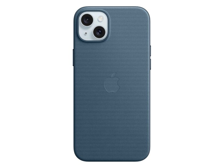 Apple iPhone Feingewebe Case mit MagSafe, für iPhone 15 Plus, pazifikblau