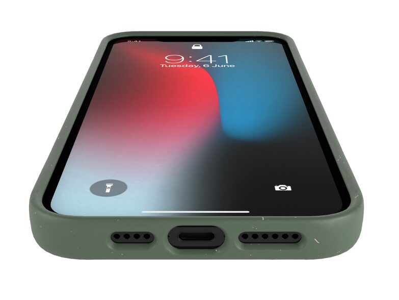 Woodcessories Bio Case, Schutzhülle für iPhone 12 Pro Max, Bio Kunststoff, grün