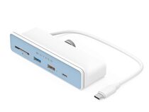 HYPERDRIVE 6-in-1 USB-C Hub, für iMac 24", inkl. passende Farbabdeckungen, weiß