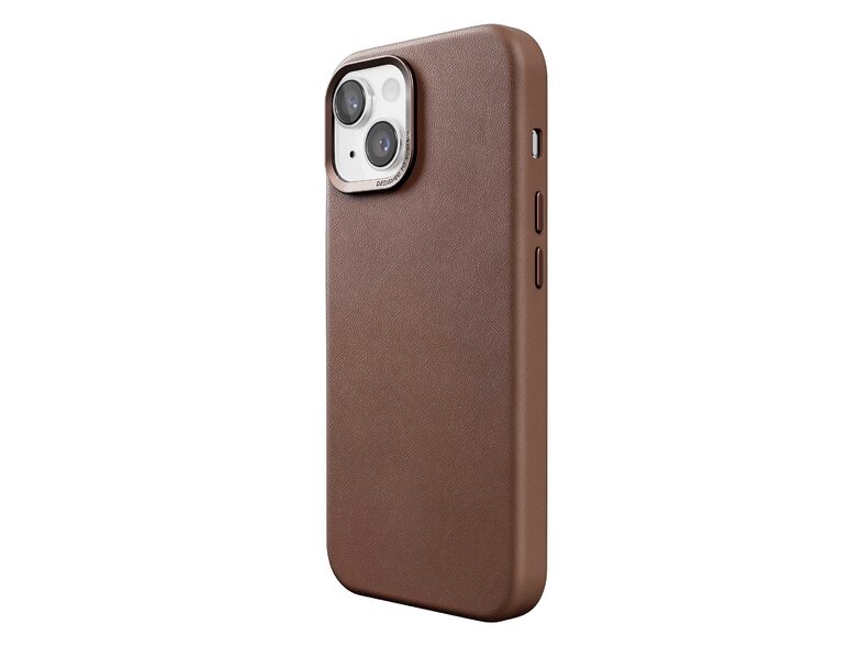 Woodcessories Bio Leather Case, Lederschutzhülle für iPhone 15, braun