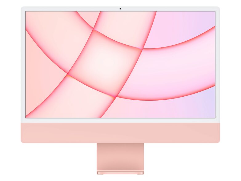 Apple iMac 24" (2021), M1 8-Core CPU, 8-Core GPU, 8 GB RAM, 256 GB SSD, rose