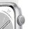 Apple Watch Series 8, 41 mm, Aluminium silber, Sportarmband weiß
