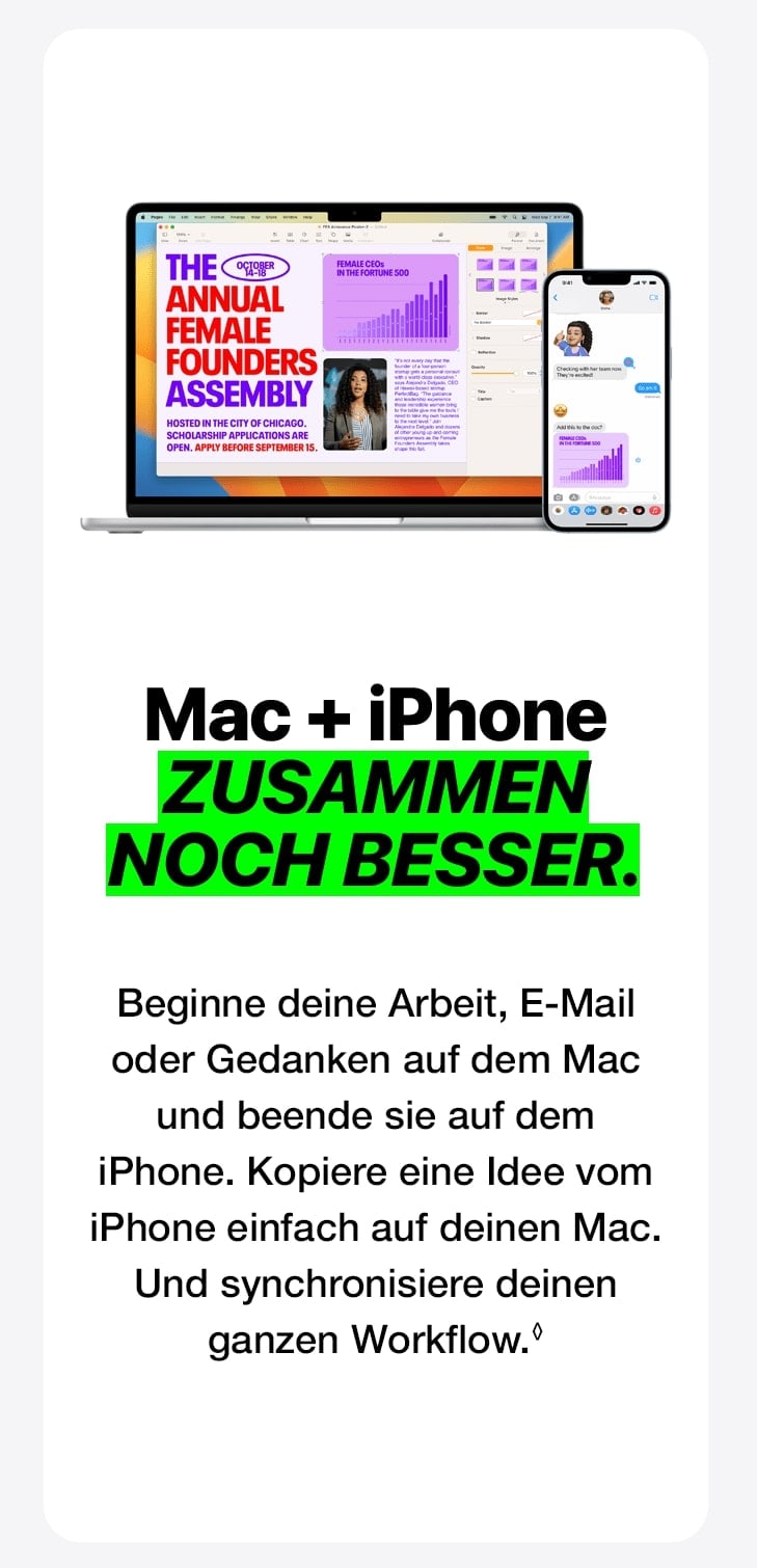 Mac + iPhone