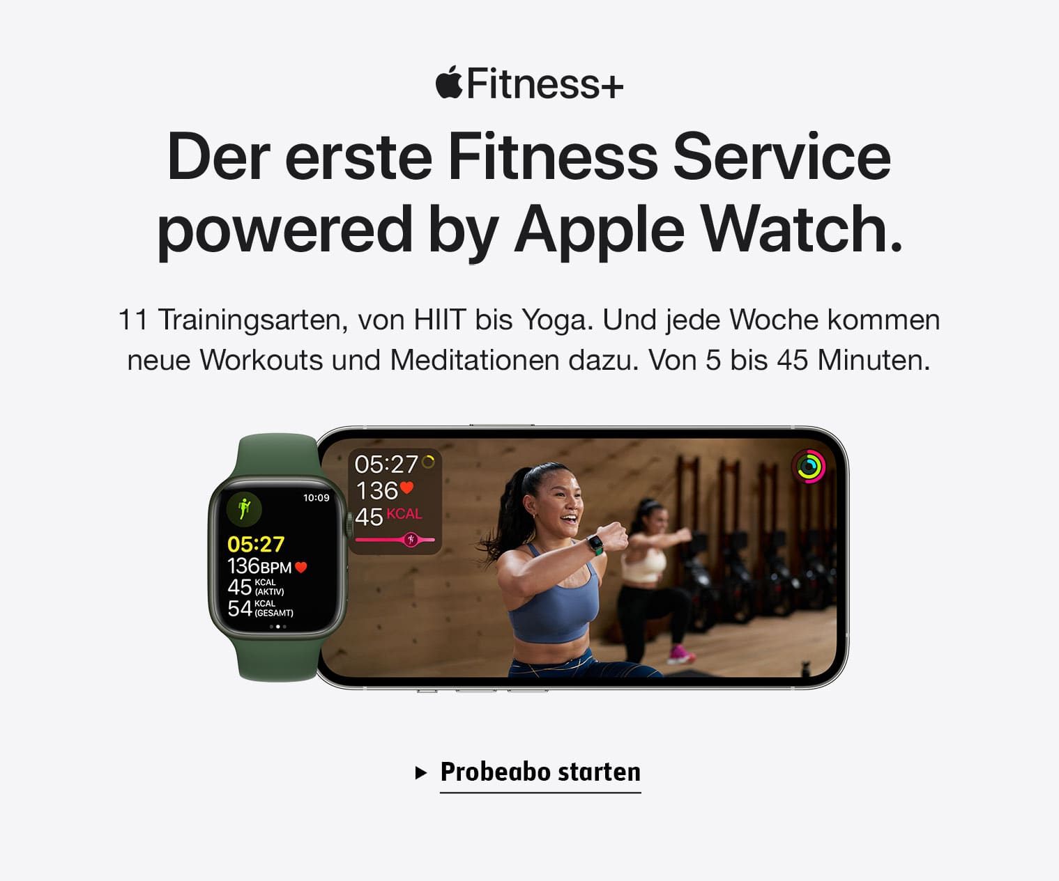 Der erste Fitness Service powerd by Apple Watch.